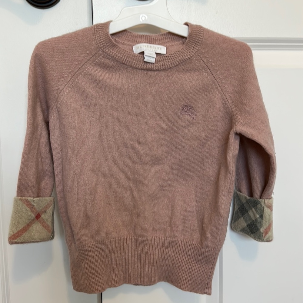 Burberry Cashmere Children’s Sweater, Pink, 6Y